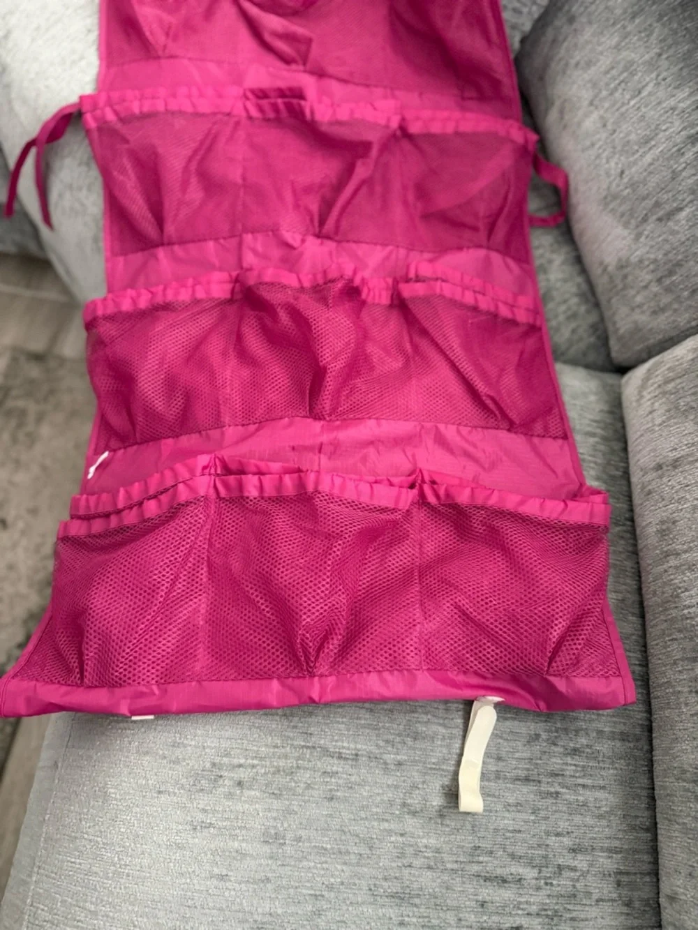 Hanging Pink Over-the-Door Organizer